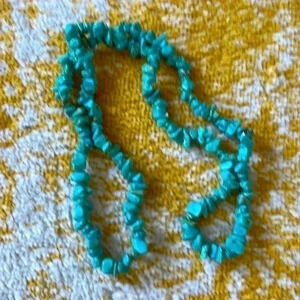 Chunky turquoise handmade necklace NWOT